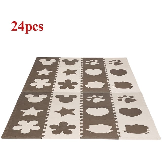 Skecten - 24×puzzlematte Kinder Spielmatte Schutzmatte Bodenmatte Krabbelmatt Spielteppich
