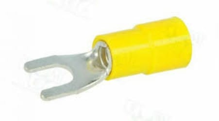 Gabelklemme 3,2mm Draht 2,63-6,64mm Isoliert Gelb