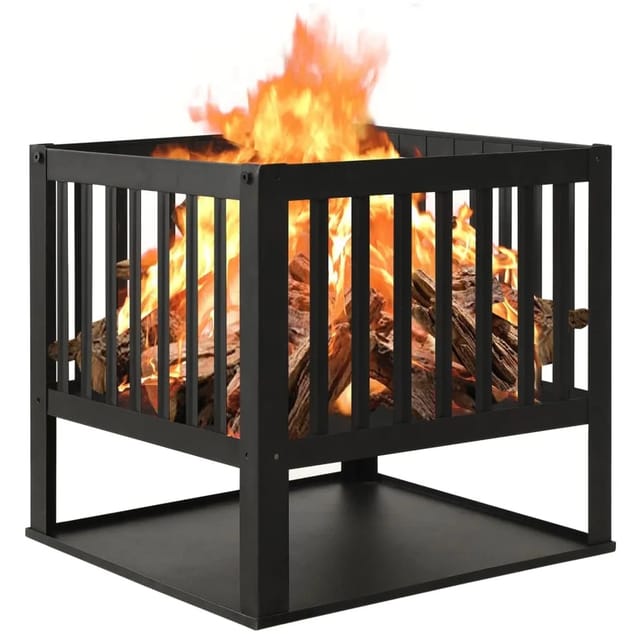 Vidaxl Feuerstelle 40x40x40 Cm Stahl
