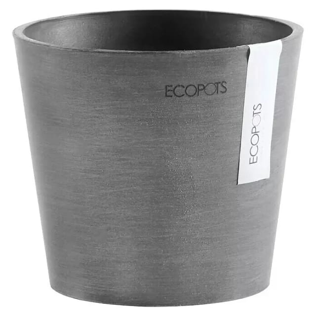 Ecopots Amsterdam 13 Blumentopf – L 13 Cm X H 11,4 Cm – Grau – Innen- Und Außenbereich