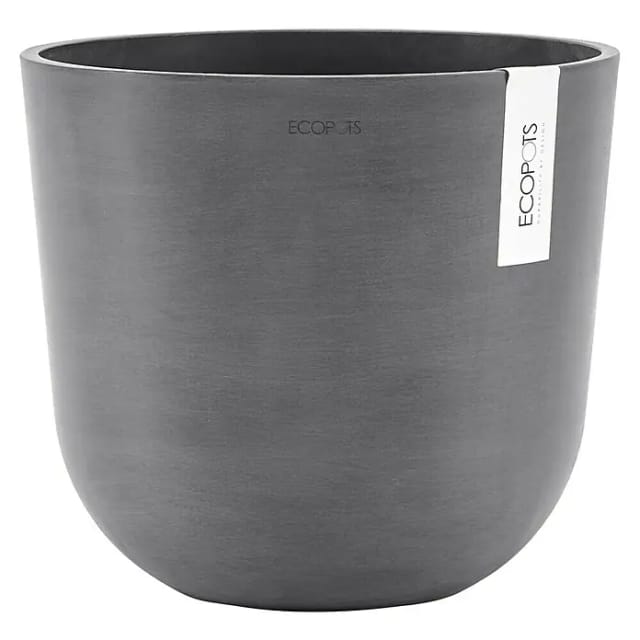Ecopots Oslo 25 Blumentopf – L 25 Cm X H 21,8 Cm – Grau – Innen- Und Außenbereich