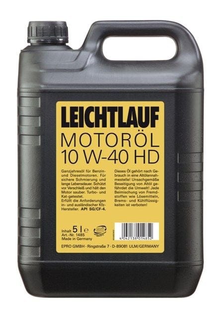 Weitere - Motoröl Leichtlauf 10w-40 Hd 5 L Öl Motoröle Motorenöle Motorenöl Benzin Diesel