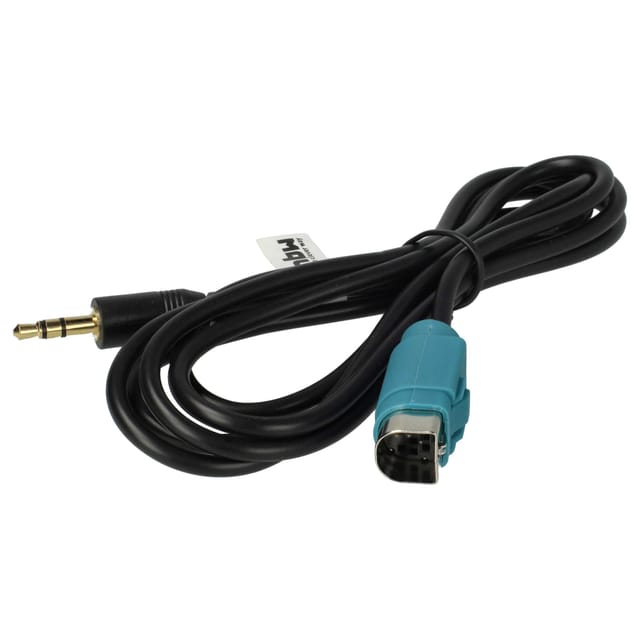 Vhbw - Aux Audio Adapter Kabel Kfz Radio (120 Cm) Kompatibel Mit Alpine Cda-9886r, Cda-9887r, Cda-9884r, Cda-9885r, Cda-9883r Auto, Autoradio