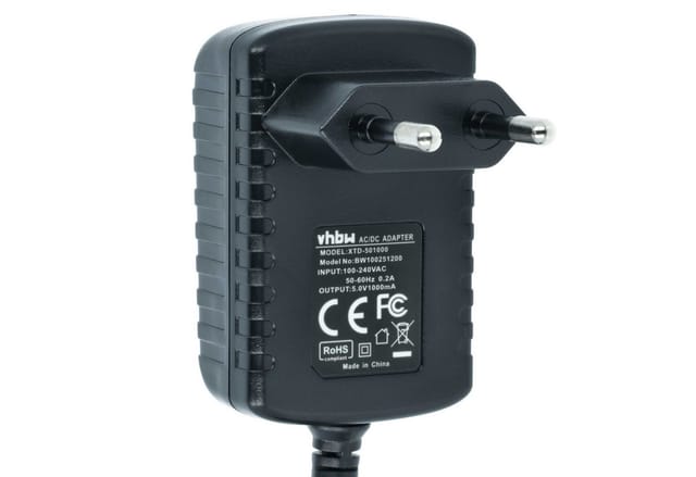 Vhbw - Mini-usb Ladegerät Universal Ladekabel Mit Netzstecker 1,0 A / 5v Schwarz