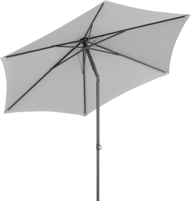 Schneider Schirme - Schneider Sonnenschirm Sevilla Silbergrau Ø 270 Cm Marktschirm