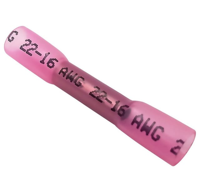 Quadrios - 2011c397 Stoßverbinder Mit Schrumpfschlauch 0.3 Mm² 6 Mm² Vollisoliert Weiß, Rot, Blau, Sch