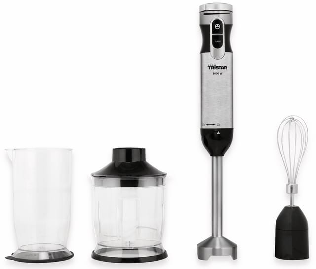Mx-4829 Stabmixer 1000 W Mit Messbecher, Stufenlose Geschwindigkeitseinstellung, Turbofunkti - Tristar