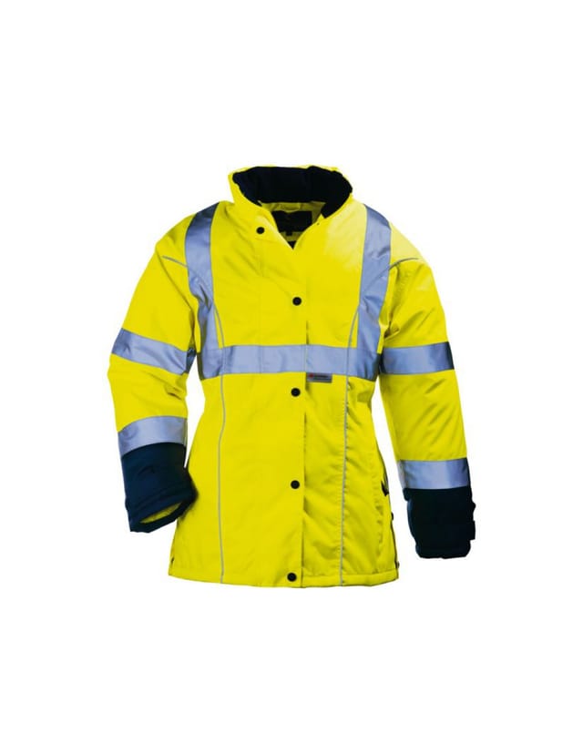 Airport Damen Parka Oxford Doppel Fleece Gelb Marine Größe L 14568-ja-l