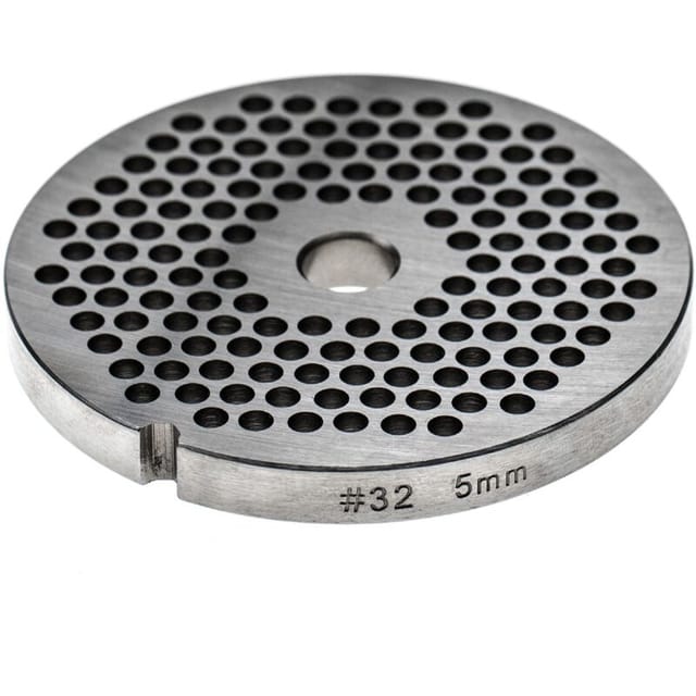 Vhbw - Lochscheibe Gr. 32 Für Fleischwolf - Lochdurchmesser 5mm, 13,4mm Bohrung, Edelstahl