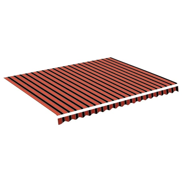 Markisenbespannung Orange Und Braun 4,5x3,5 M Vidaxl