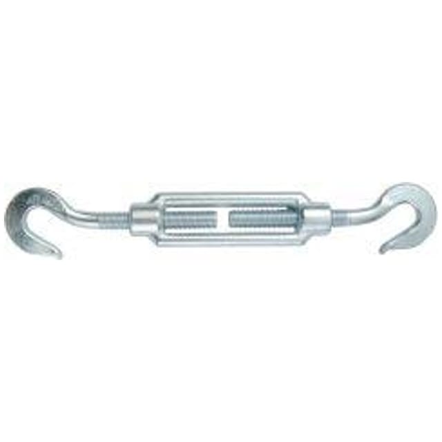 Reidl Din 1480 Spannschloss M 10, Geschmiedet, Offene Form, Haken/haken, 3.6 Galv. Verzinkt Farblos