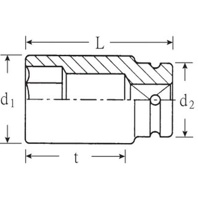 Stahlwille 56imp Impact-steckschlüsseleinsatz 27mm 3/4