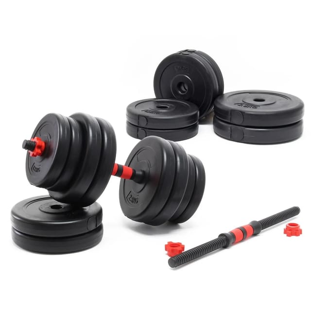 Luxtri Kurzhantel Set 30 Kg Mit 16 Zement Hantelscheiben, 2 Hantelstangen Gerändelt Sternverschluss Hantel Set Verschiedene Gewichte Robustes Dumbbell Set Mit Verstellbaren Hanteln