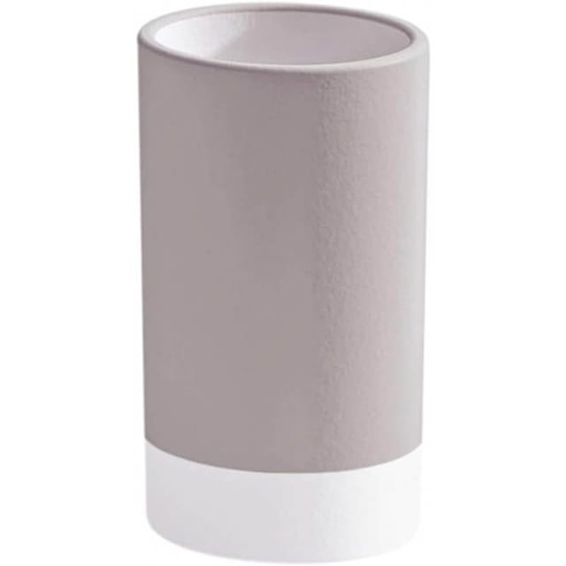 Portaspazzolini Gedy Mizar In Keramikbeige, Maße 6,4 X 6,4 X 10,8 Cm