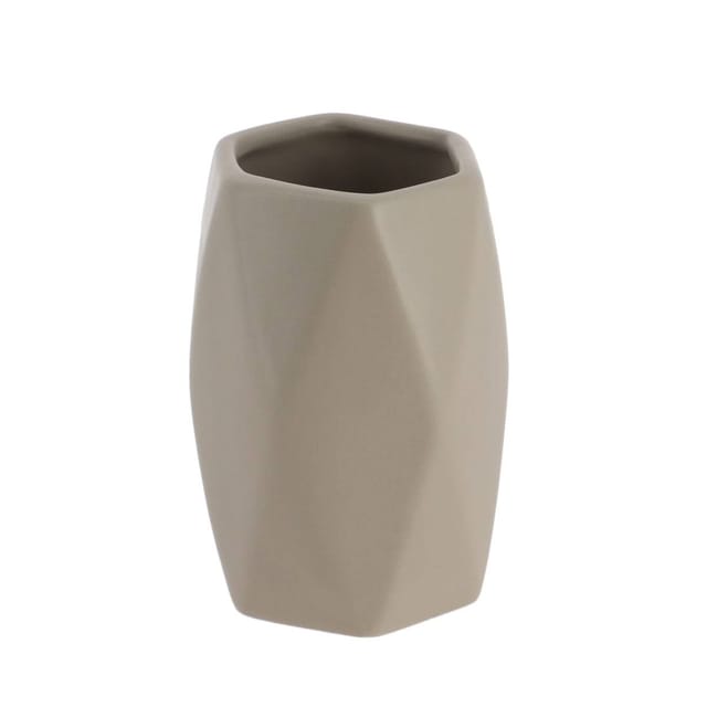 Becher Aus Steinzeug In Rautenform - Taupe Tendance