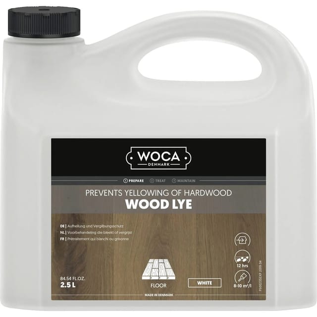 Holzlauge (holzbodenseife), Hellt Auf Und Schütz Vor Vergilbung, 2,5 L Weiß - Woca
