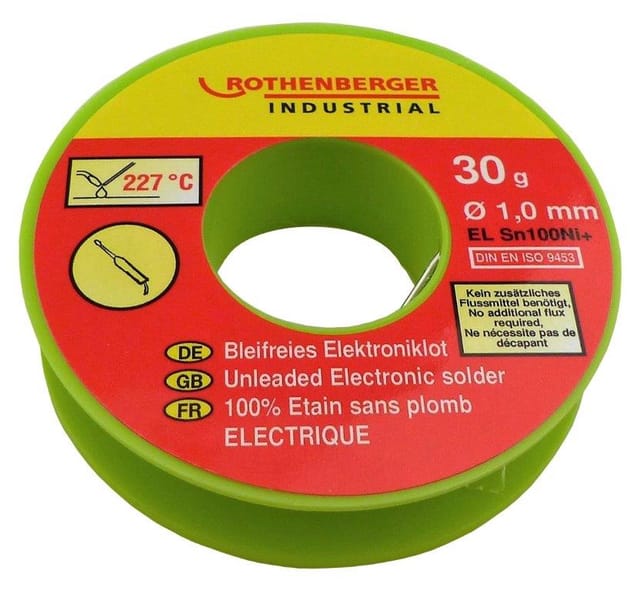 Elektronische Zinnspule 1 Mm, 30 G. Rothenberger Rothenberger