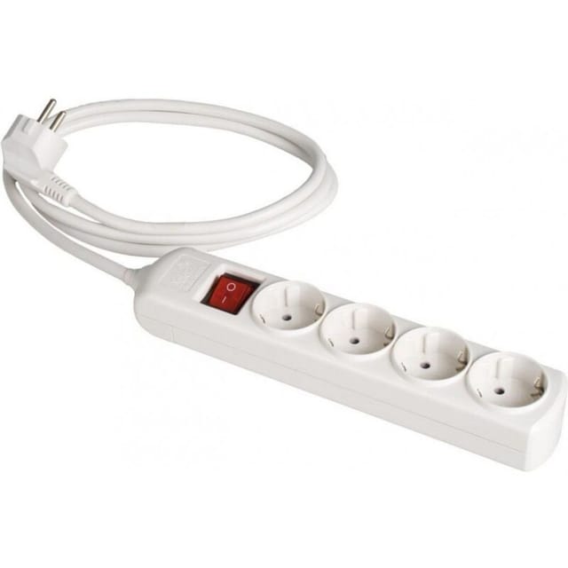 Extender 4 Bipolarbuchsen 16a 250v Mit Verschluss + Schalter Solera 18014il