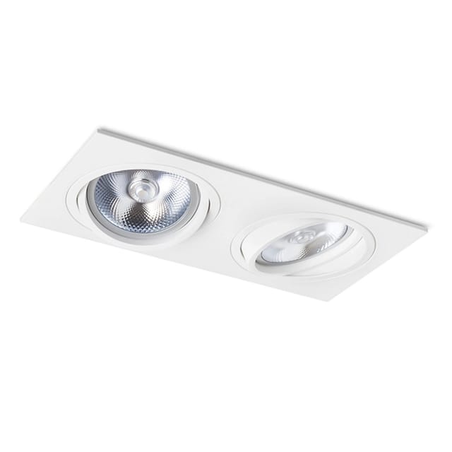 Faretto Pasadena G53 Sq Ii Bianco 12v G53 2x50w