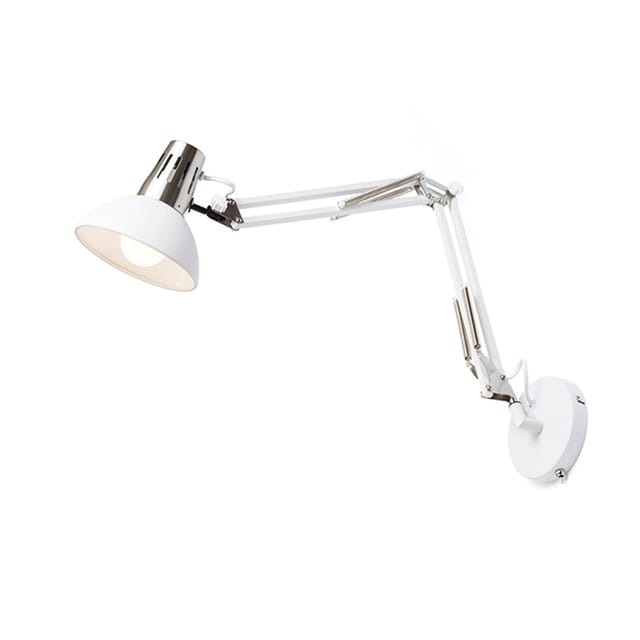 Lampada Ante Parete Bianco Nickel Opaco 230v E27 28w
