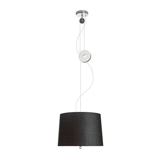 Rendl Light - Lampadario Levita A Sospensione Regolabile Nero Cromo 230v E27 42w
