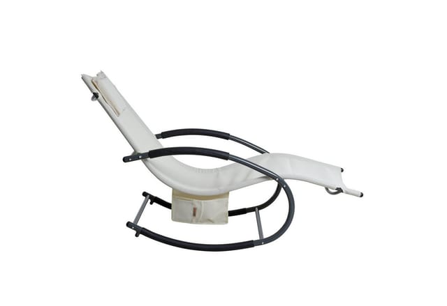 Estexo - Schaukelliege Sonnenliege Liegestuhl Relaxliege Gartenliege Liege Swing Beige