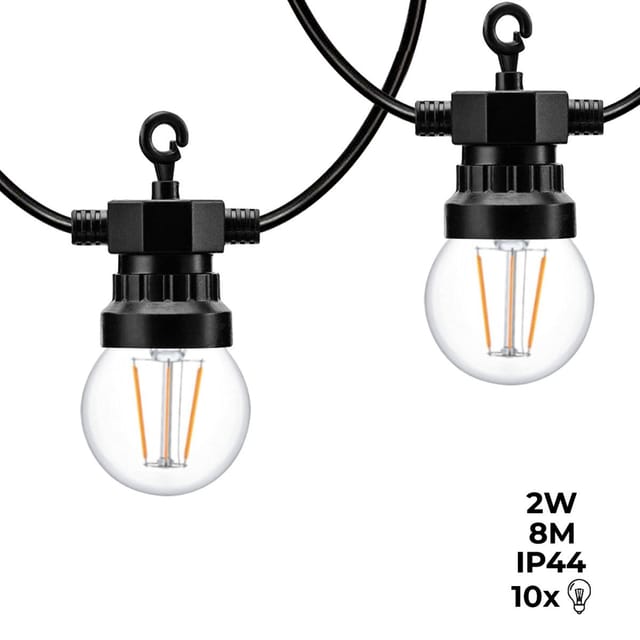 Led-lichterkette Mit 10 Leuchtmitteln – 8 Meter