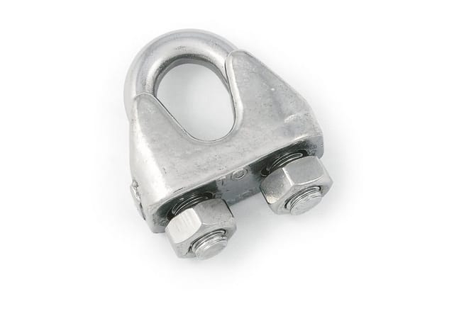 So-tech - 2er Pack - Drahtseilklemme Für 3 Mm Edelstahl Aisi 316 (v4a)