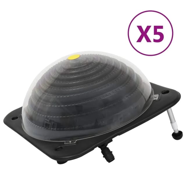 Solarkugel Poolheizung 5 Stk. 75x75x36 Cm Hdpe Aluminium - Vidaxl