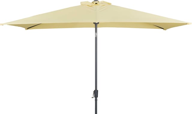 Trendline - Alu Marktschirm Lagos Vanillegelb 200x300cm Ampelschirm Sonnenschirm
