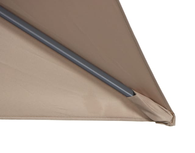 Trendline - Alu Marktschirm Lagos Mocca 200 X 300 Cm Sonnenschirm Gartenschirm