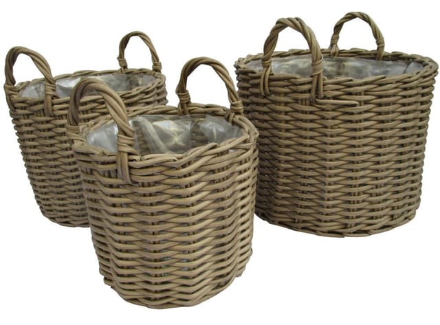 Trendline - Pflanzkorb Ø 38 X 31 Cm Beige Körbe, Blumentöpfe, -kästen & Untersetzer