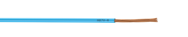 2,5 Mm² H07vu Elektrokabel, In 25m Krone Blau Centrale Brico