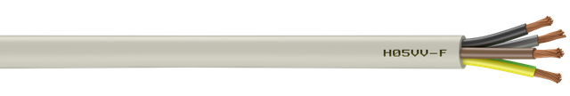 4 G 1,5 Mm² Ho5vvf L.10 M Elektrokabel, Weiß Centrale Brico
