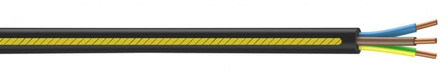 3 G 2,5 Mm² U1000r2v L.3 M Schwarzes Elektrokabel Centrale Brico