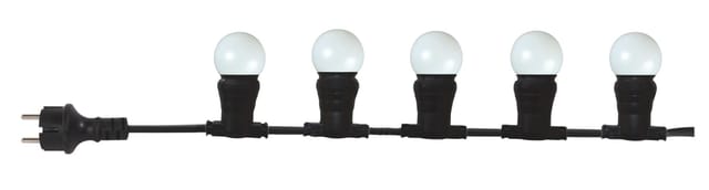 Tibelec 10 M Lange Lichterkette Für Den Außenbereich, 10 Warmweiße B22-glühbirnen, 500 Lumen Pro 10 M Tibelec