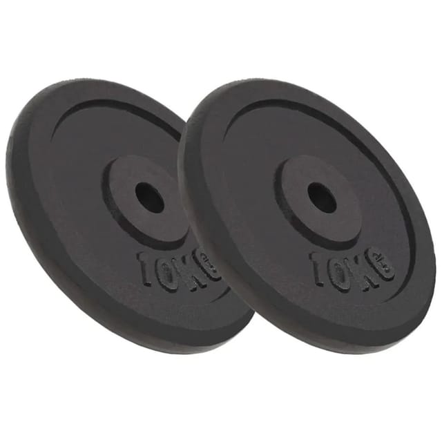 Hantelscheiben 2 Stk. 2x10 Kg Gusseisen Vidaxl