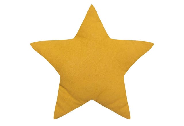 Kinderkissen Berlingot Stern - Baumwolle - Ockergelb - 40x40 Cm
