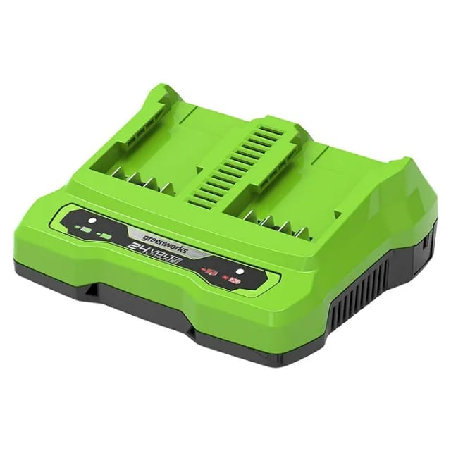 Greenworks - Hochleistungs-dual-port-ladegerät 24v 4,0ah - G24x2uc2