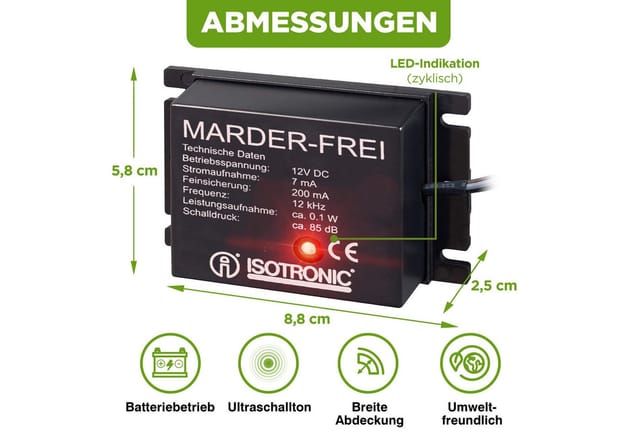 Marderabwehrgerat 12 Khz Outdoor 12 V