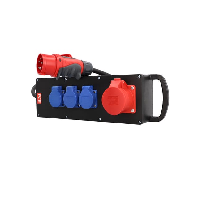 Unitec Stromstation Steyregg Mit 3x Steckdose & 1x Cee Steckdose 2 M Cee-stecker