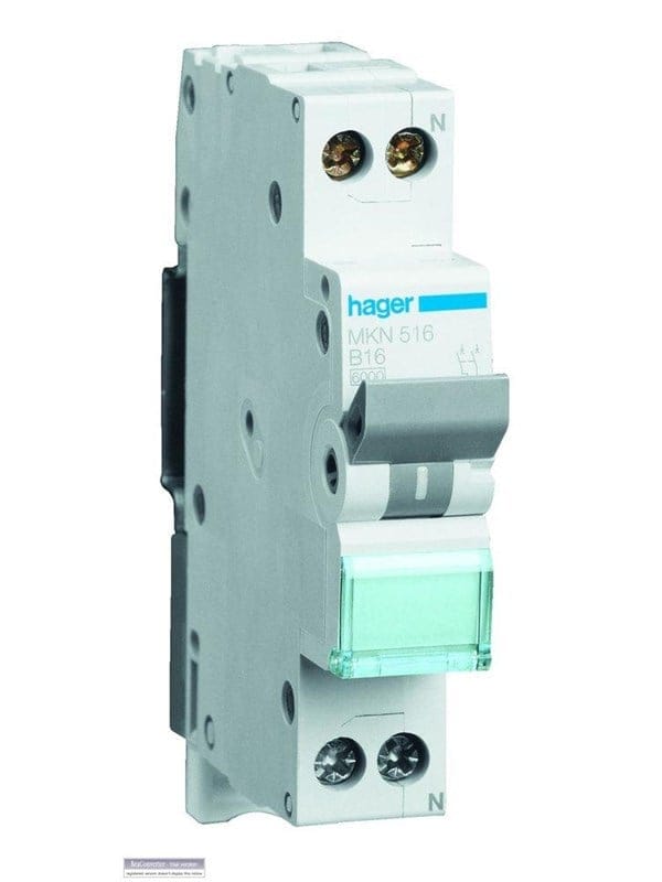 Hager Ls-schalter 1p+n 10a-c 6ka1ple (mln510)
