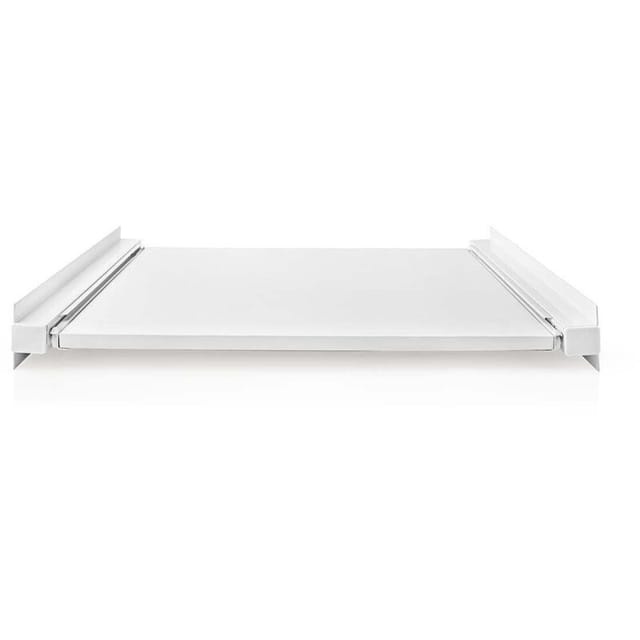 Nedis - Zwischenbaurahmen Fur Waschmaschine Und Trockner Universal Ausziehbares Regal 15 605 Mm Weiss