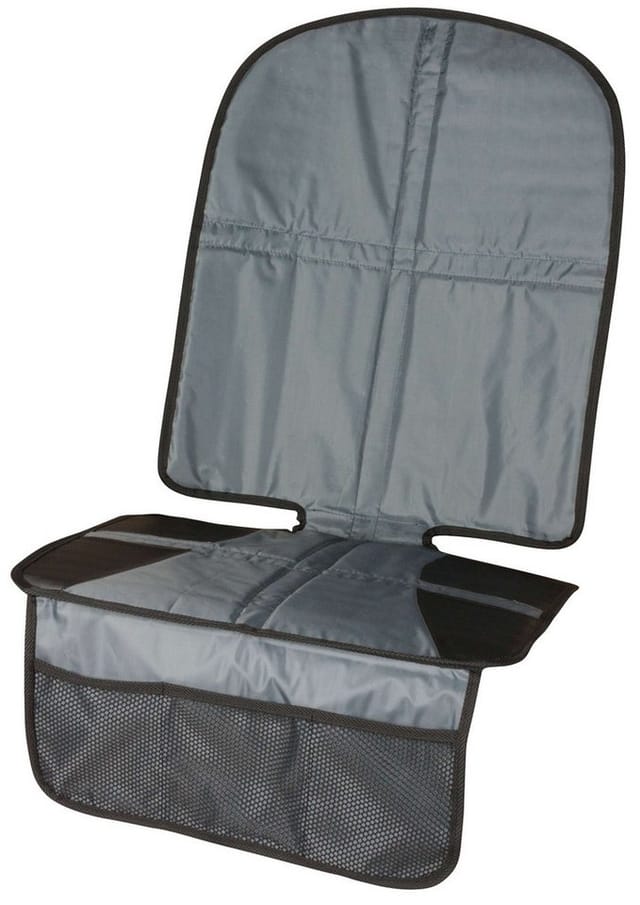 Walser - Kindersitzunterlage Tidy Fred Xl, Auto-schutzunterlage, Sitzschoner Kindersitz Grau/schwarz