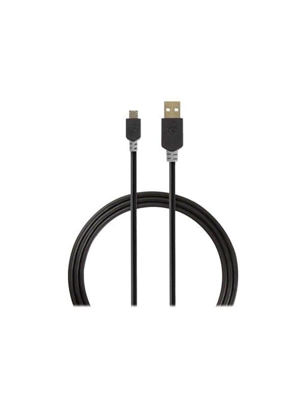 Nedis - Usb Kabel Usb 20 Usb A Stecker Usb Micro B Stecker 480 Mbps Vergoldet 100 M Rund Pvc Anthrazit Box