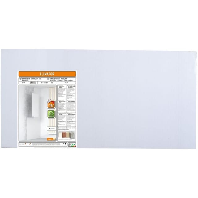 Energiespar-dämmplatte Grundiert 4 Mm - 2 Pack (= 8 Qm) - Climapor