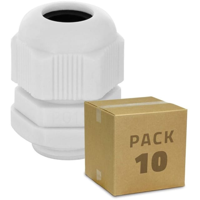Efectoled - 10er Pack Kabelverschraubung Aus Nylon Ip68 Verschiedene Größen Pg09