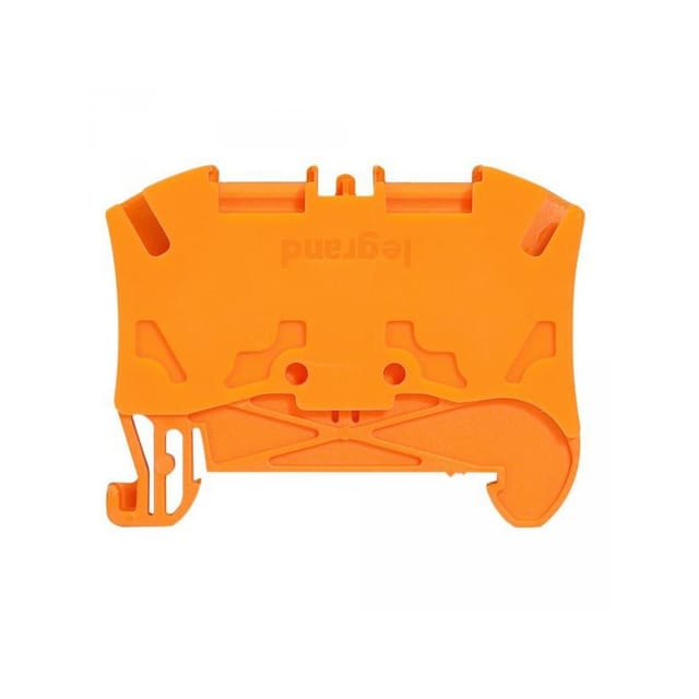 Legrand - 037221 – Viking 3 Federklemmenblock – 1 Schnappverschluss/2 Leiter – 1 Eingang/1 Ausgang – Orange – Rastermaß 6