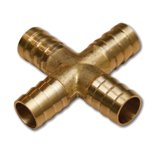Bradas - Druckluft Schlauchverbinder Mit Stecknippel Kreuz 12,5 Mm