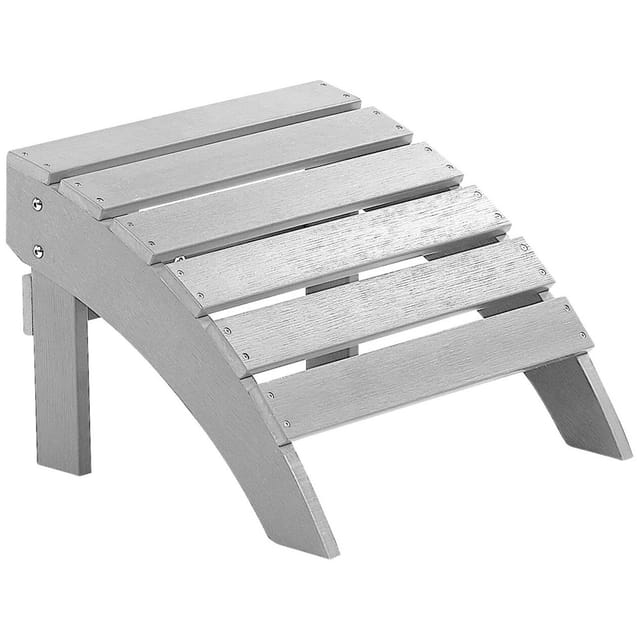 Garten Fußhocker Adirondack Hellgrau